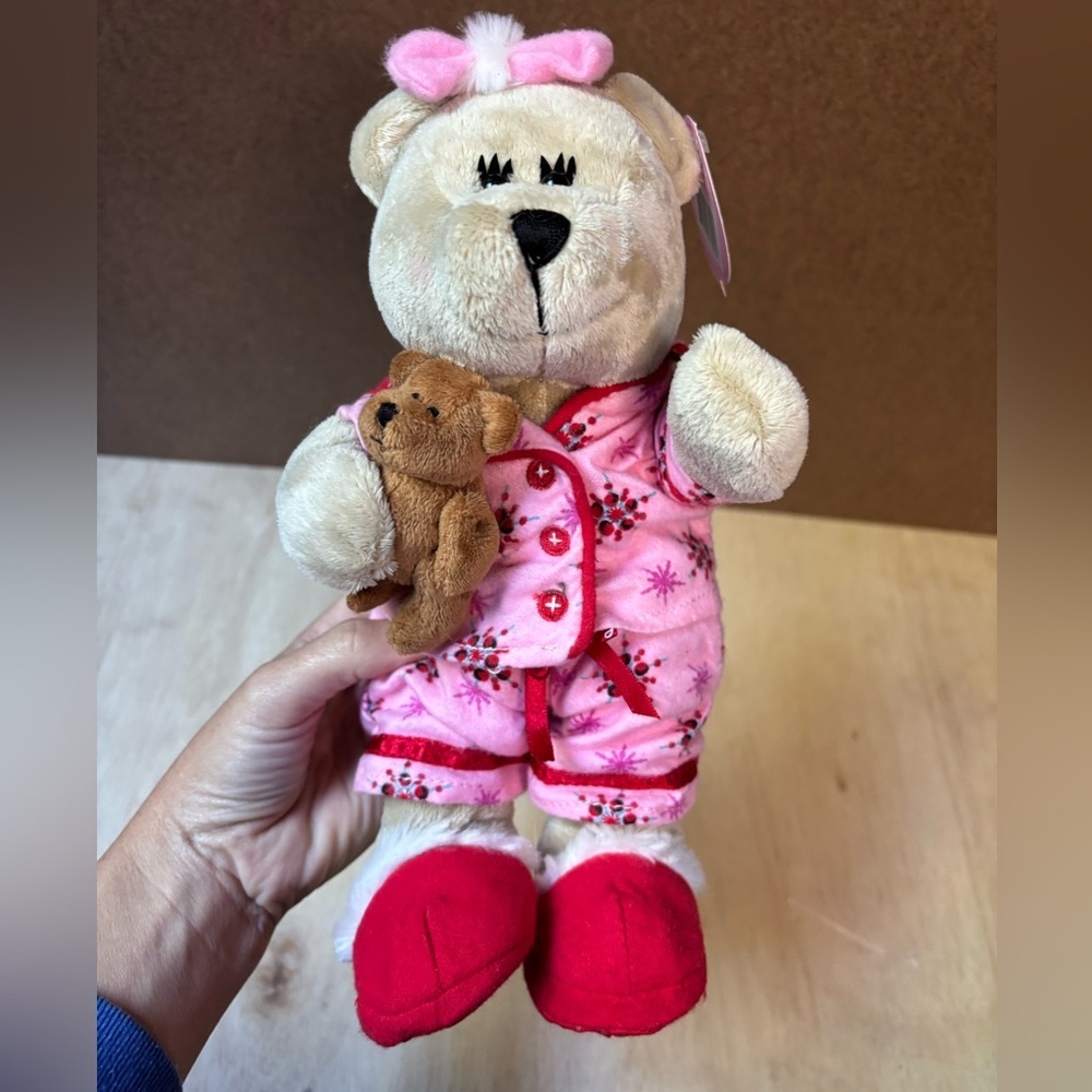 Starbucks Bearista 2007 Pink Pajamas Bear Plush with Tags—10” Plush - Picture 8 of 8
